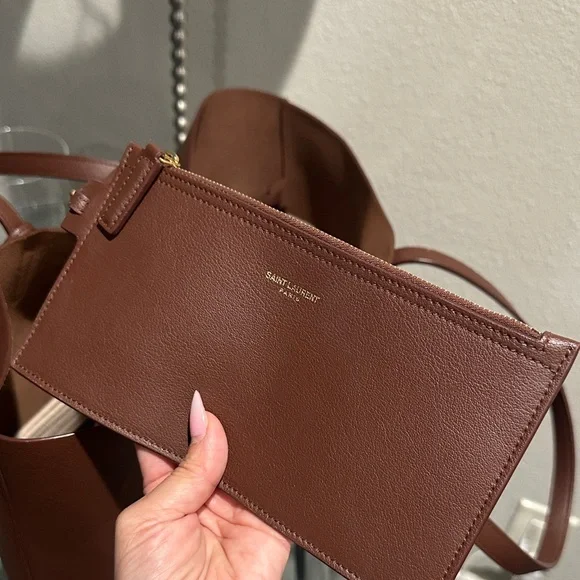 Yves Saint Laurent Chocolate Brown Tote - Picture 8 of 11